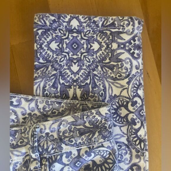 White House Black Market Patterned Pants - Picture 2 of 9